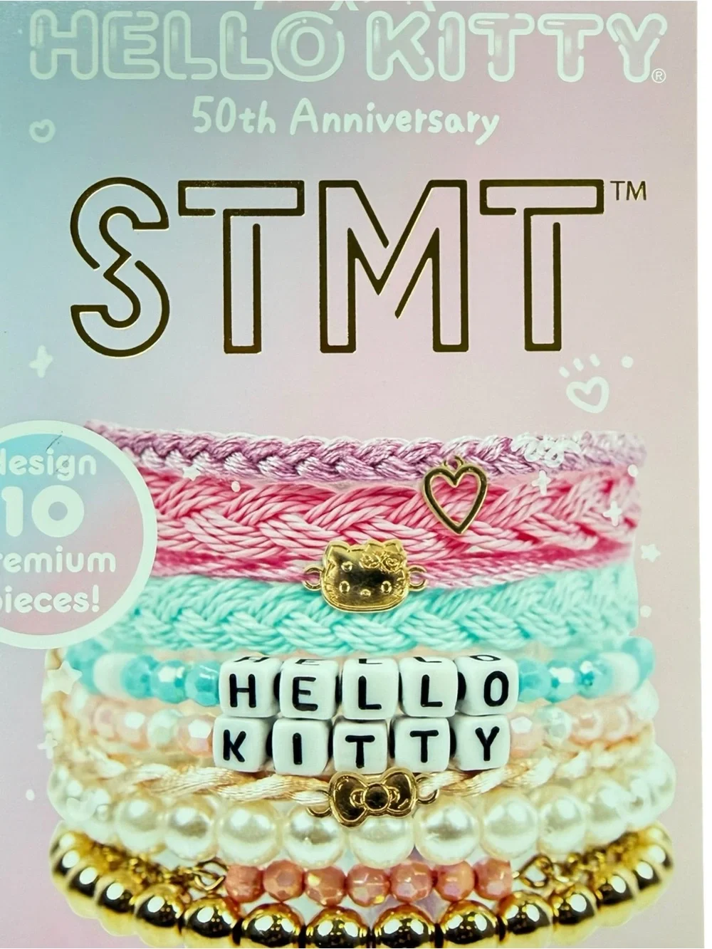 STMT Hello Kitty 50th Anniversary Jewelry Studio Bracelet Kit New